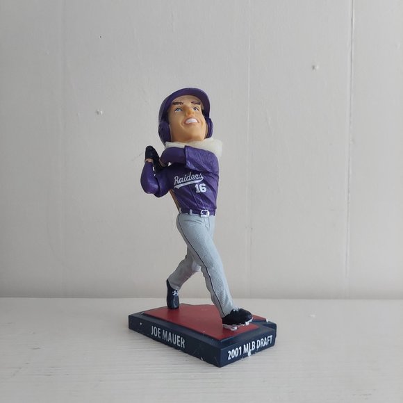 Minnesota Twins Joe Mauer Raiders 2001 MLB Draft Cretin-Derham Hall Bobblehead - Picture 1 of 6